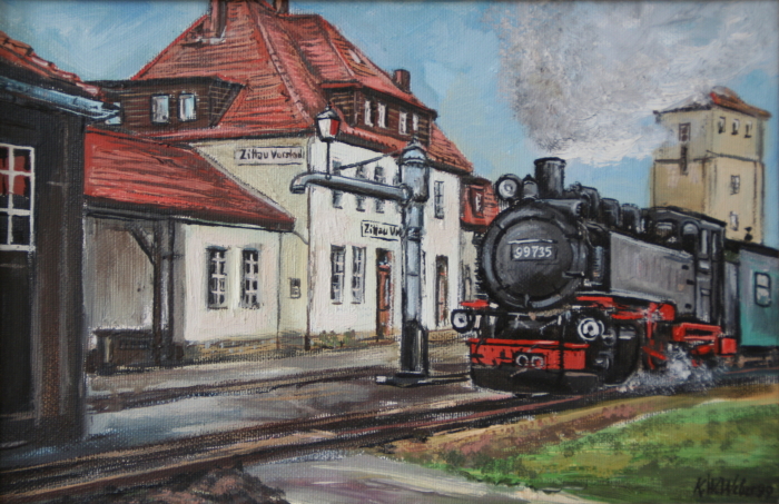 Gem&auml;lde von K. W. Weber in Privatbesitz von T. Sameiske