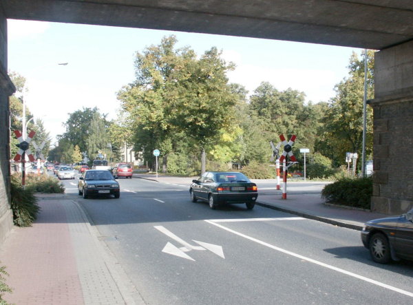 The subway crossing of the 'Reichenberg' line (view from the inner city side).