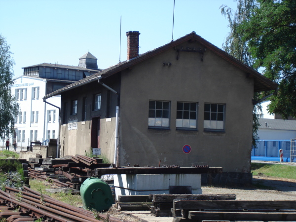 Der alte G&uuml;terschuppen in Zittau Vorstadt
