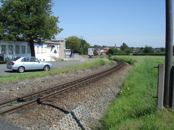 Blick zur&uuml;ck zum Bahnhof Zittau-Vorstadt