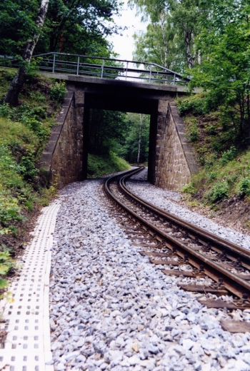 Bridge of the 'Jonsdorf Stra&szlig;e' in direction to Bertsdorf