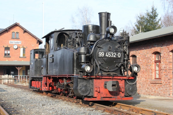 The 99 4532 in Bertsdorf.