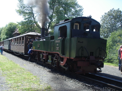 Die 99 555 in Jonsdorf (02.08.2009)